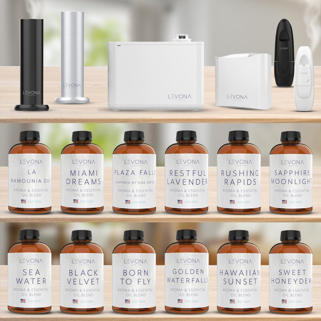 Levona Scent Black Velvette Diffuser Oils – 100% Pure Essential Oils, Woody Citrus & Herbal Floral