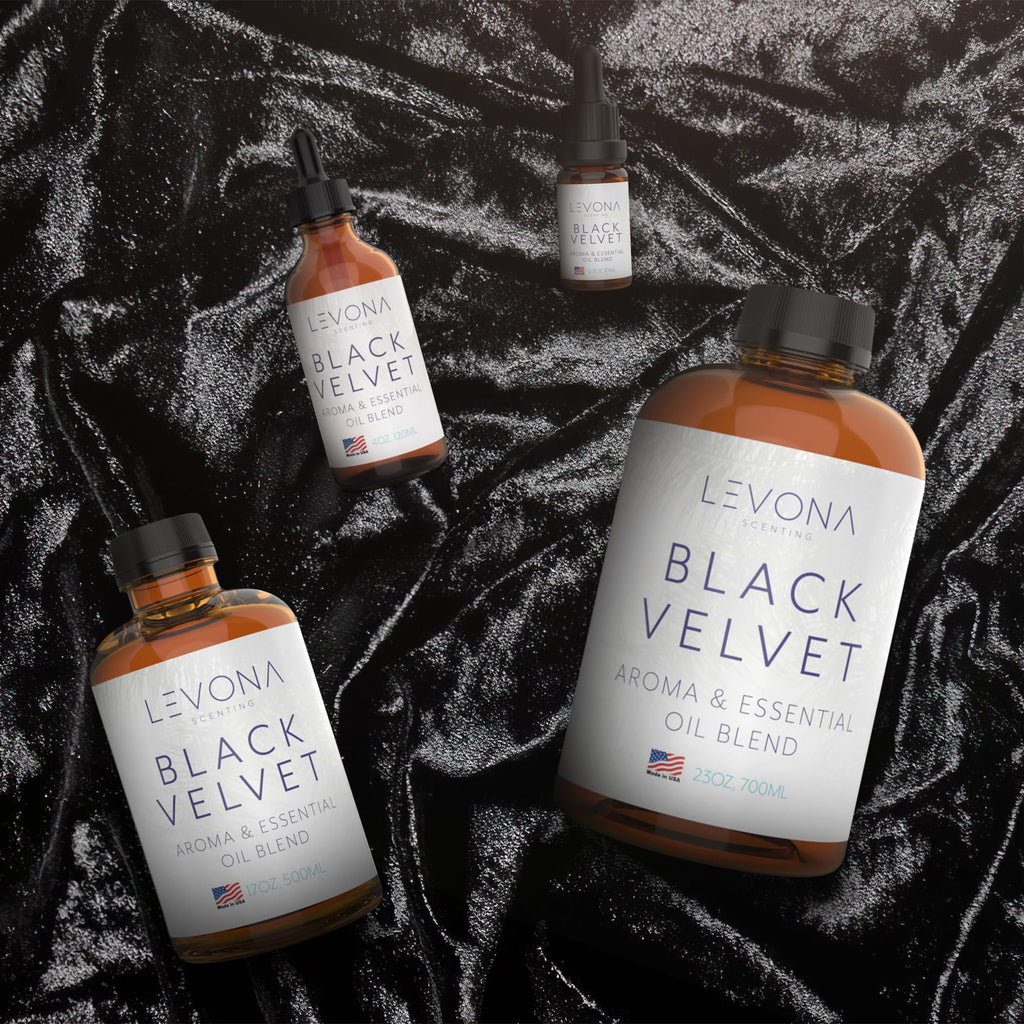 Levona Scent Black Velvette Diffuser Oils – 100% Pure Essential Oils, Woody Citrus & Herbal Floral