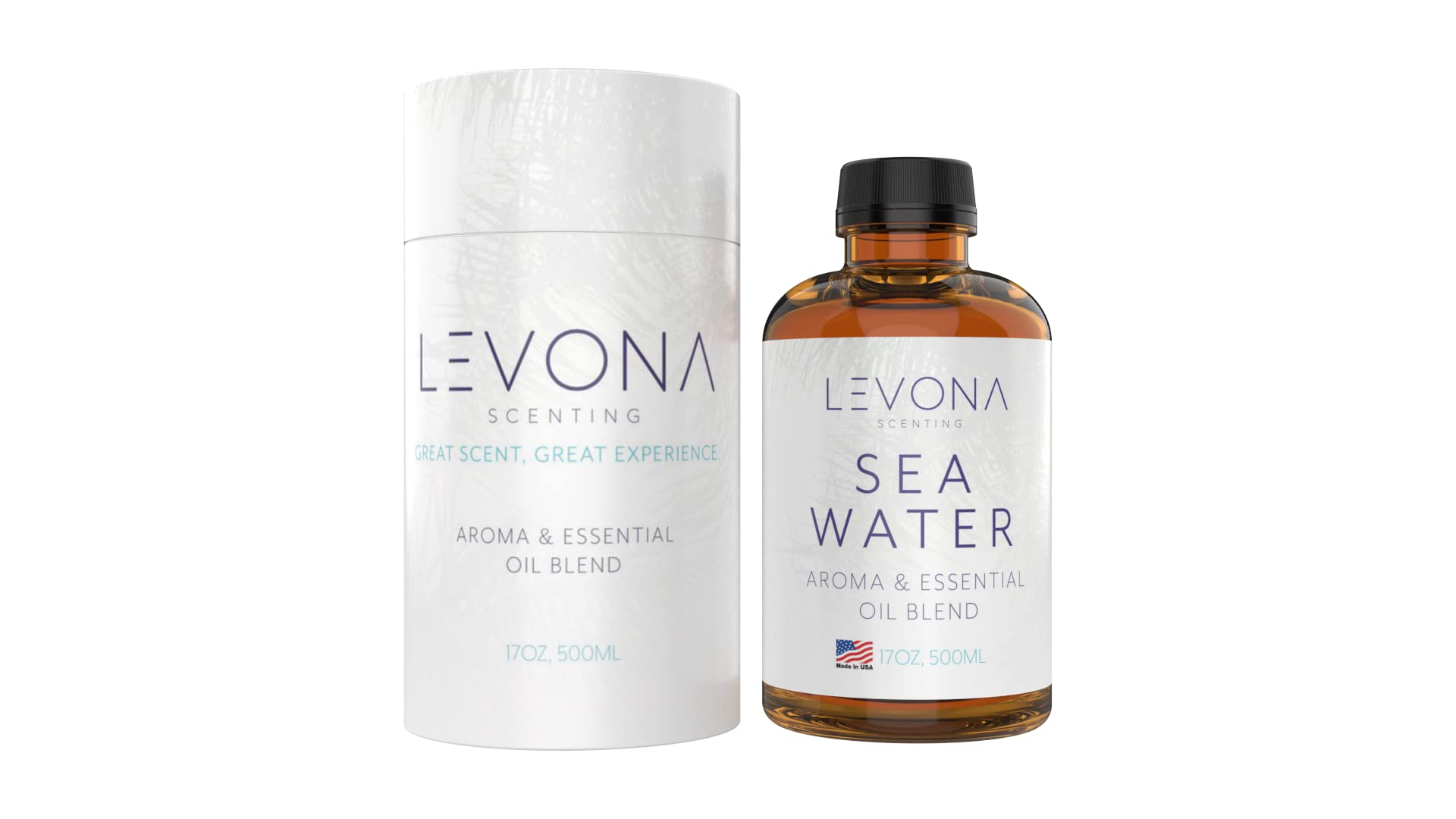 Levona Scent Sea Water Essential Oil for Diffusers – 500 ml
