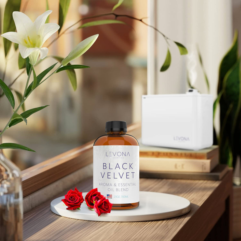 Levona Scent Black Velvette Diffuser Oils – 100% Pure Essential Oils, Woody Citrus & Herbal Floral