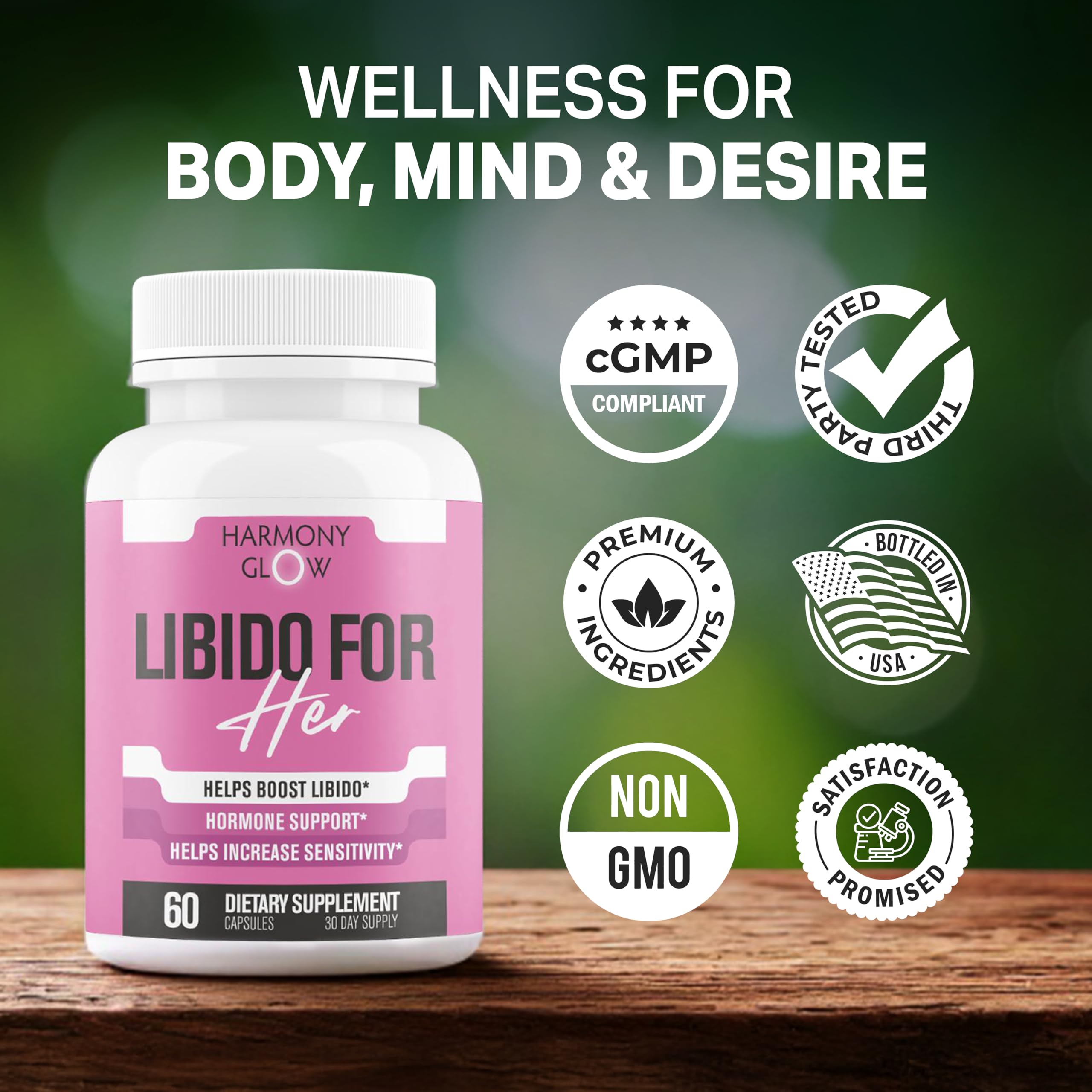 Libido for HER - Libido Booster for Women | 60 Capsules | 3rd Party Tested