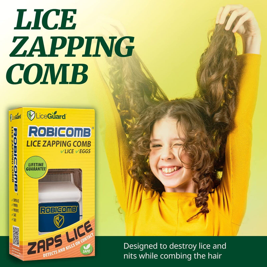 LiceGuard RobiComb Electronic Lice Comb – Gentle Zapping Treatment