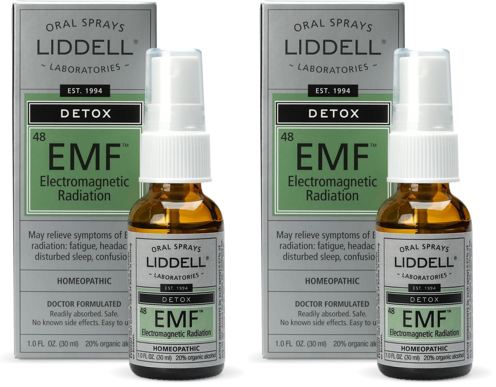Liddell Homeopathic Anti-Tox EMF Relief Spray - 1 oz (Pack of 2) | Made in USA