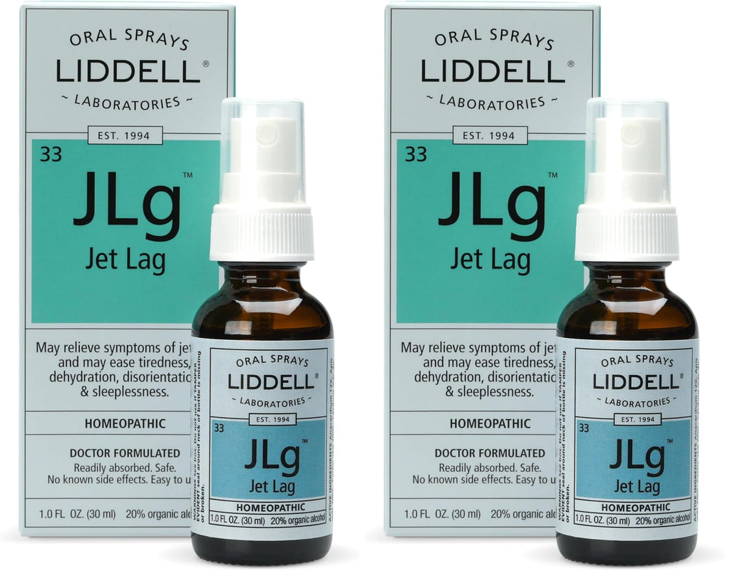 Liddell Homeopathic Jet Lag Remedy - 1 fl oz (Pack of 2) | Natural Relief