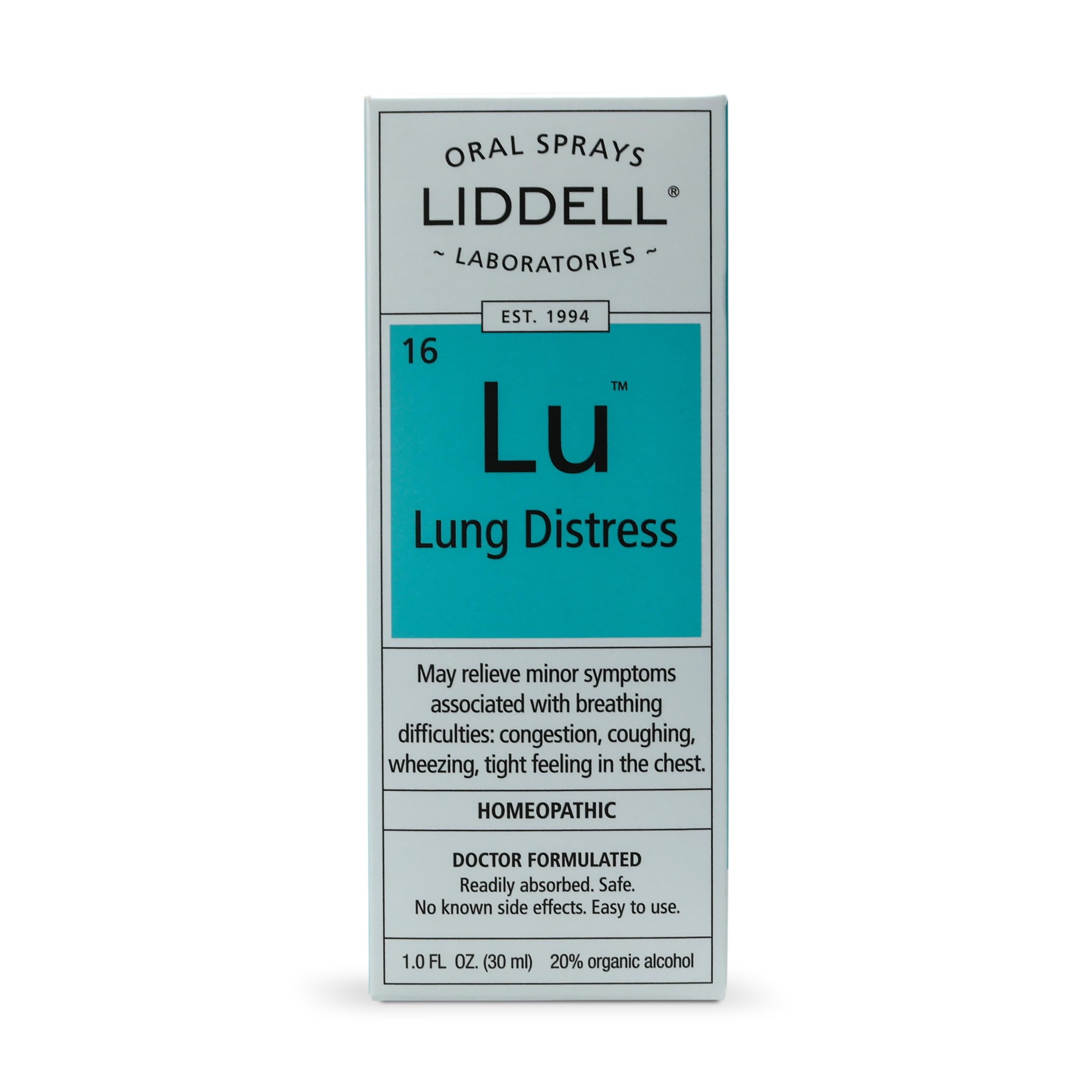 Liddell Lung Distress - Natural Homeopathic Spray for Lung Support
