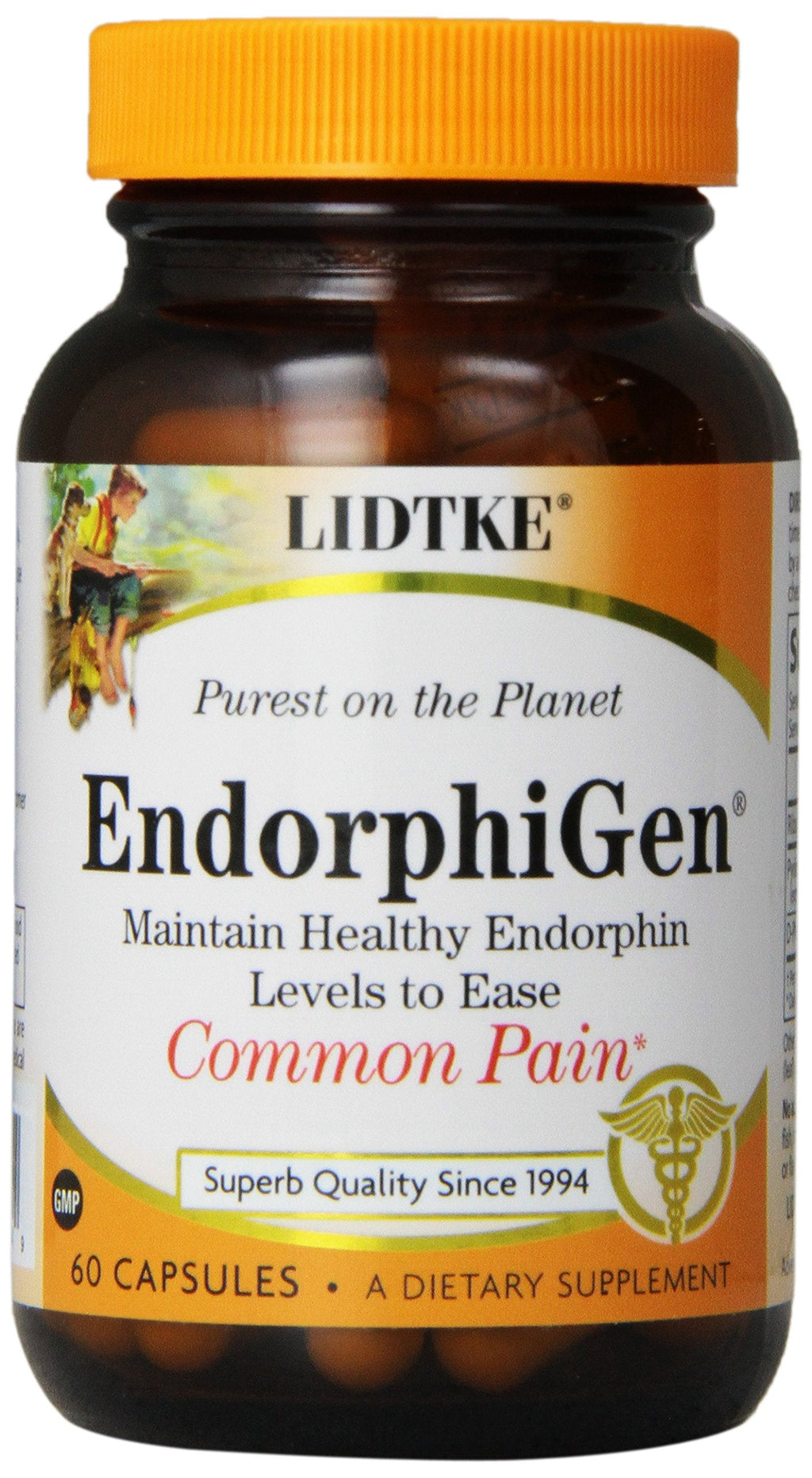 Lidtke Technologies Endorphigen Capsules, 60 Count – Pain Relief & Mood Support