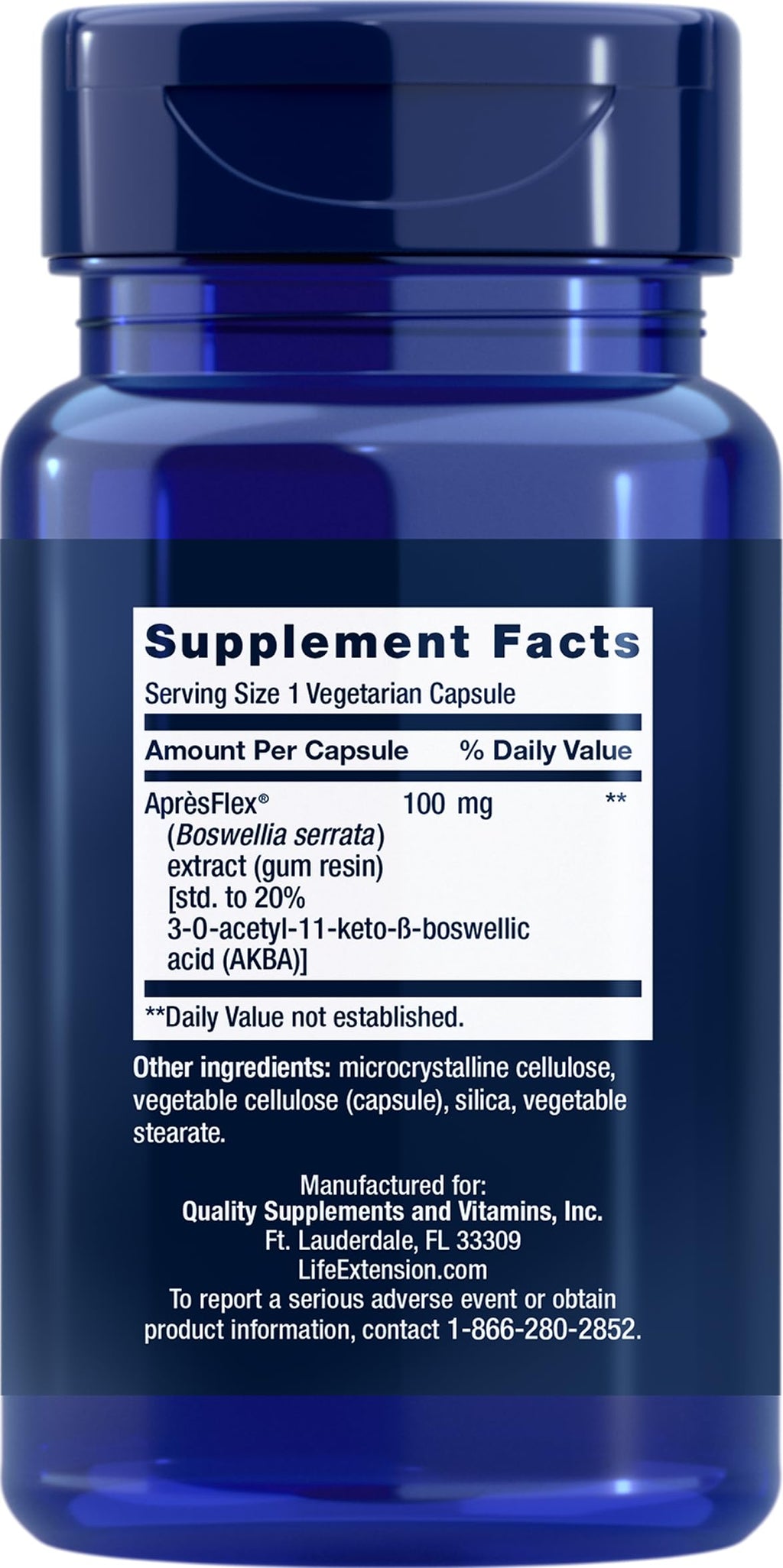 Life Extension 5-LOX Inhibitor with ApresFlex 100 mg – 60 Veg Caps (Pack of 2)