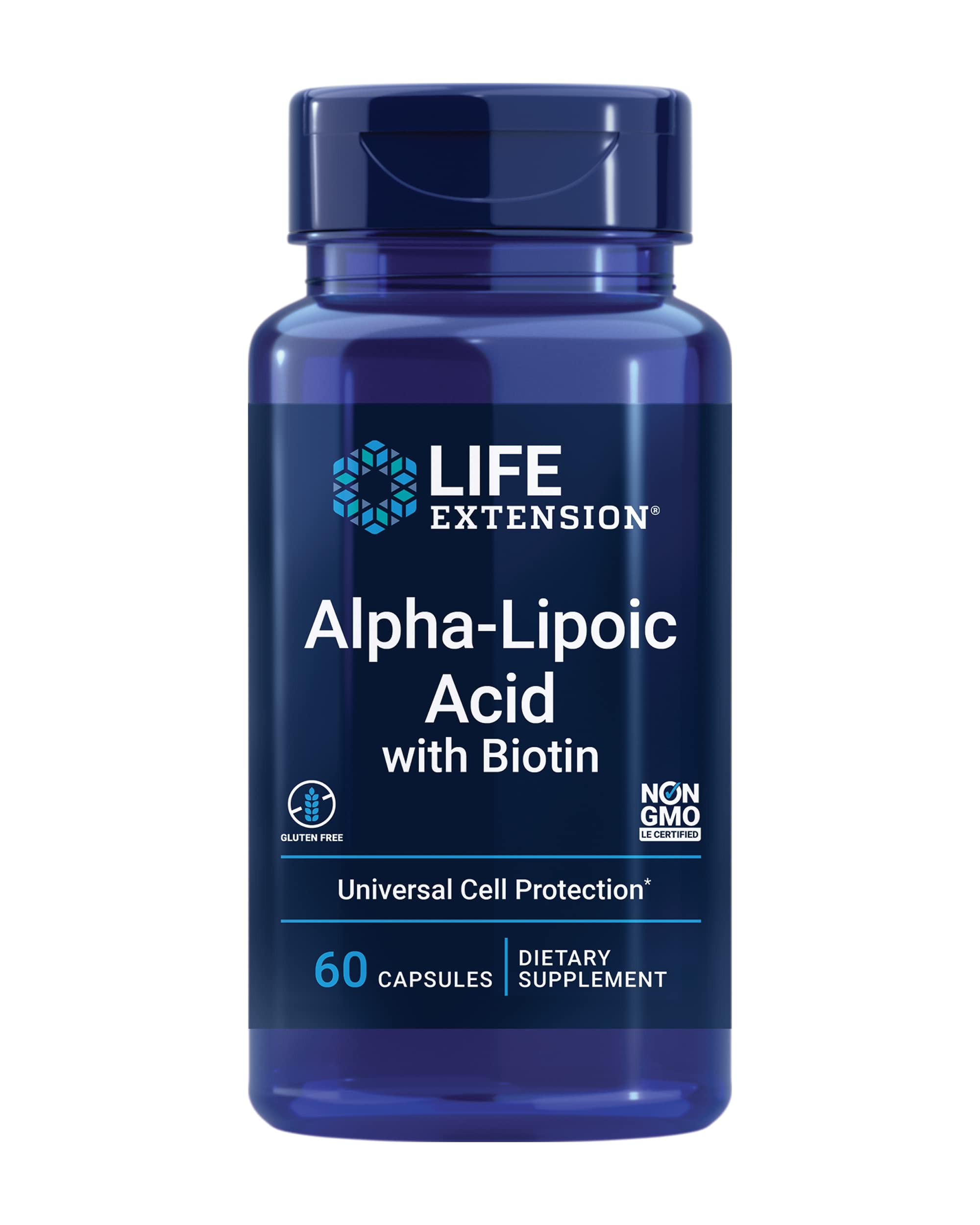 Life Extension Alpha-Lipoic Acid with Biotin – 60 Capsules