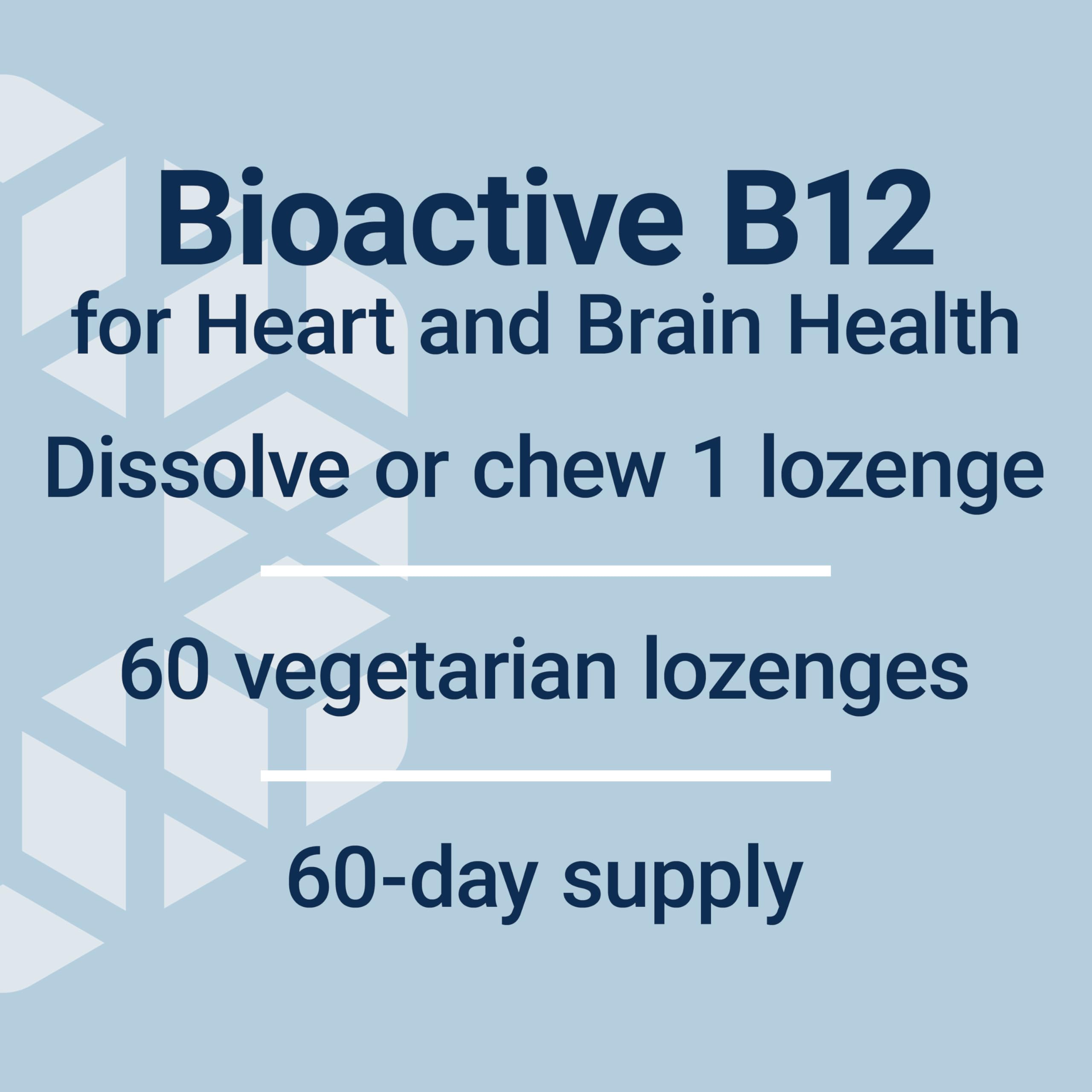 Life Extension Vitamin B12 Methylcobalamin – 5 mg Quick-Dissolving Lozenges (60) | Gluten-Free, Non-GMO, Vegetarian