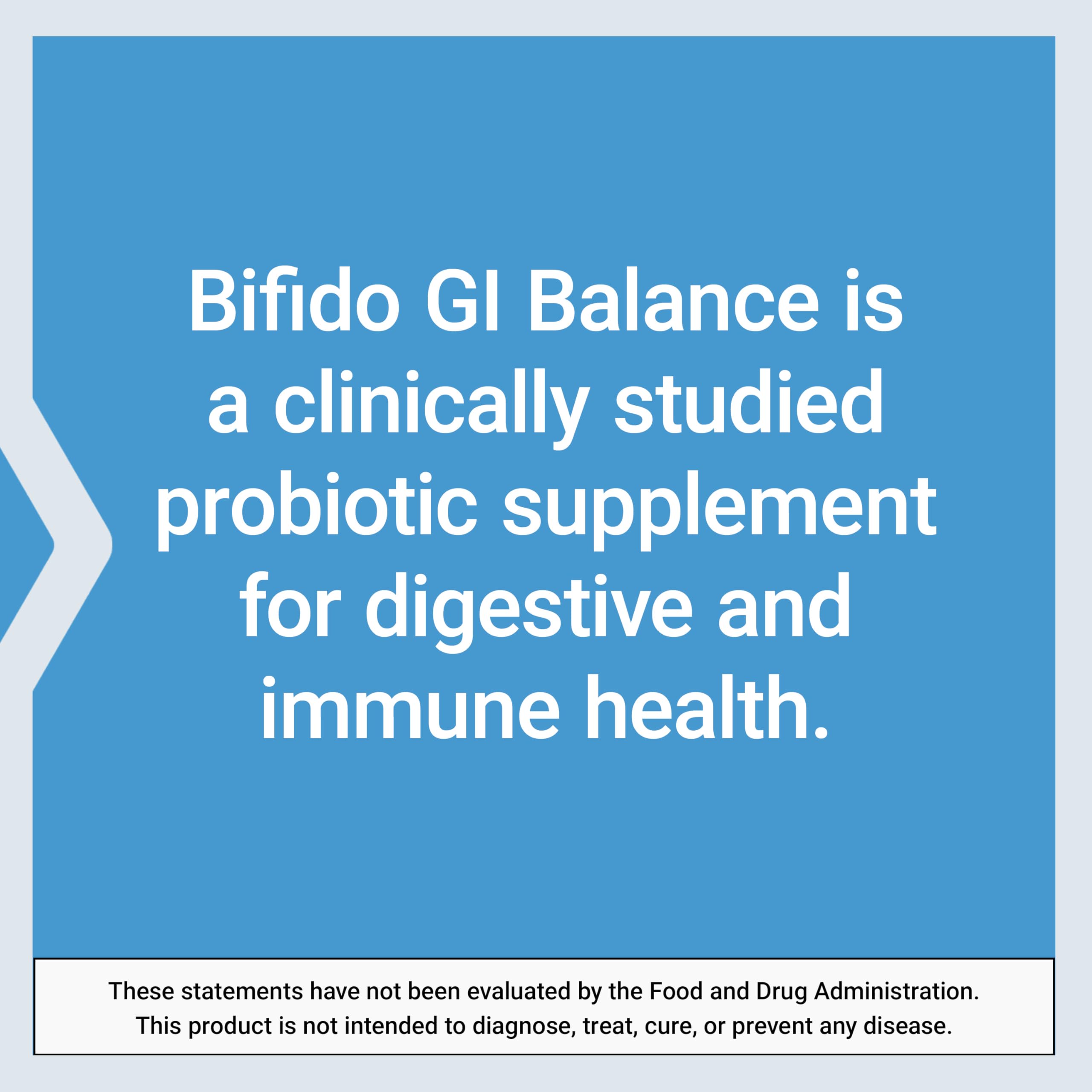 Life Extension Bifido GI Balance – Probiotic with BB536® (2 Billion CFU) | Gluten-Free, Non-GMO, Vegetarian | 60 Capsules