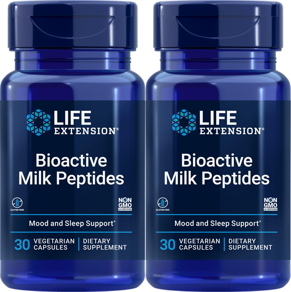 Life Extension Bioactive Milk Peptides – 30 Vegetarian Capsules (Pack of 2)