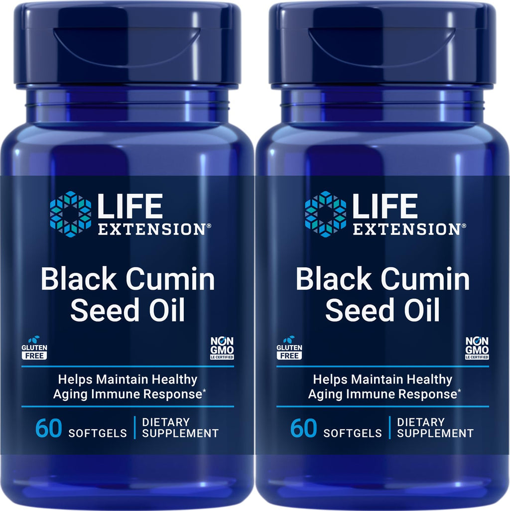 Life Extension Black Cumin Seed Oil 60 Softgels (Pack of 2) – Immune Support