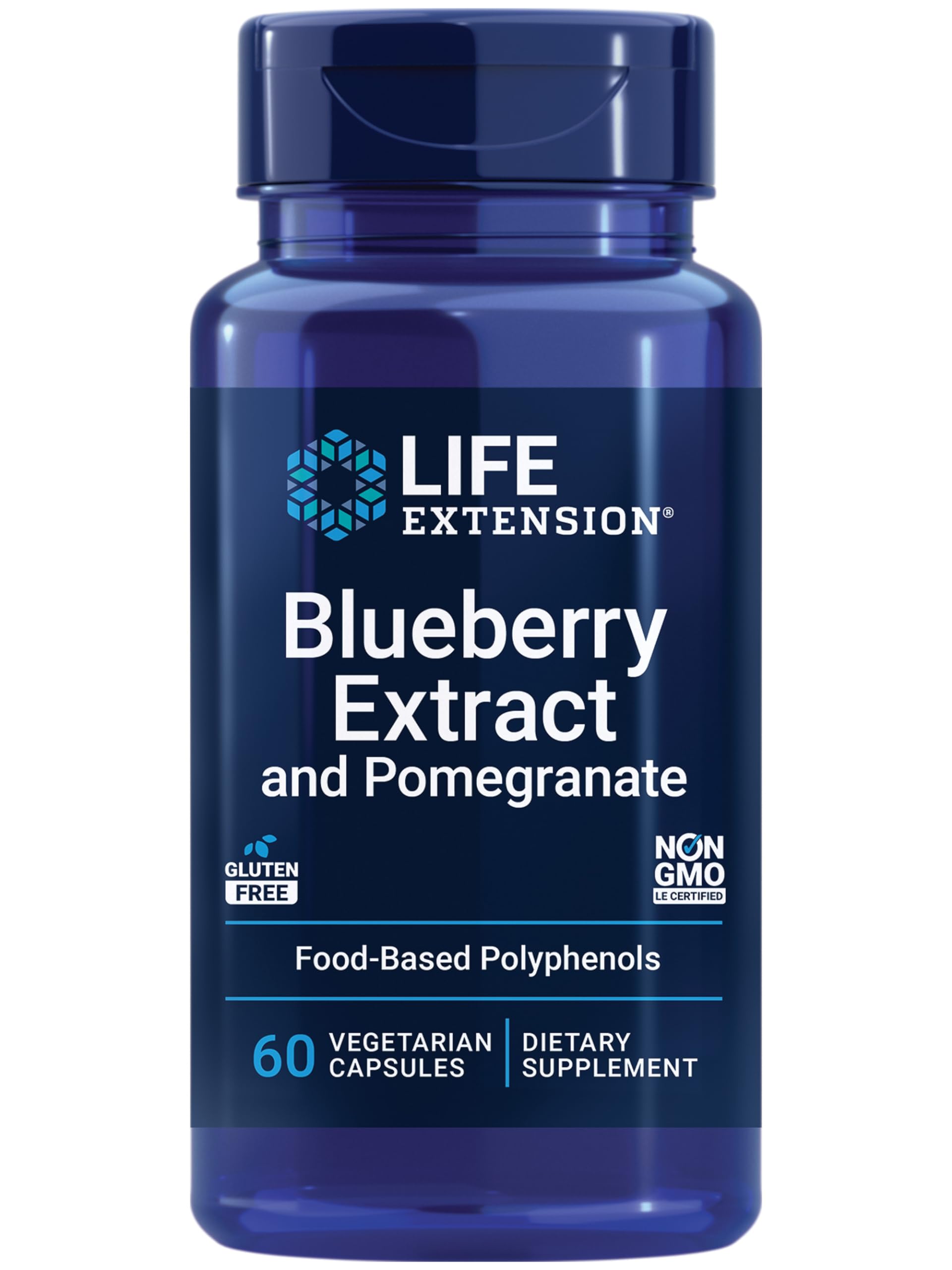 Blueberry Extract & Pomegranate for Arterial Health | 60 Veg Capsules