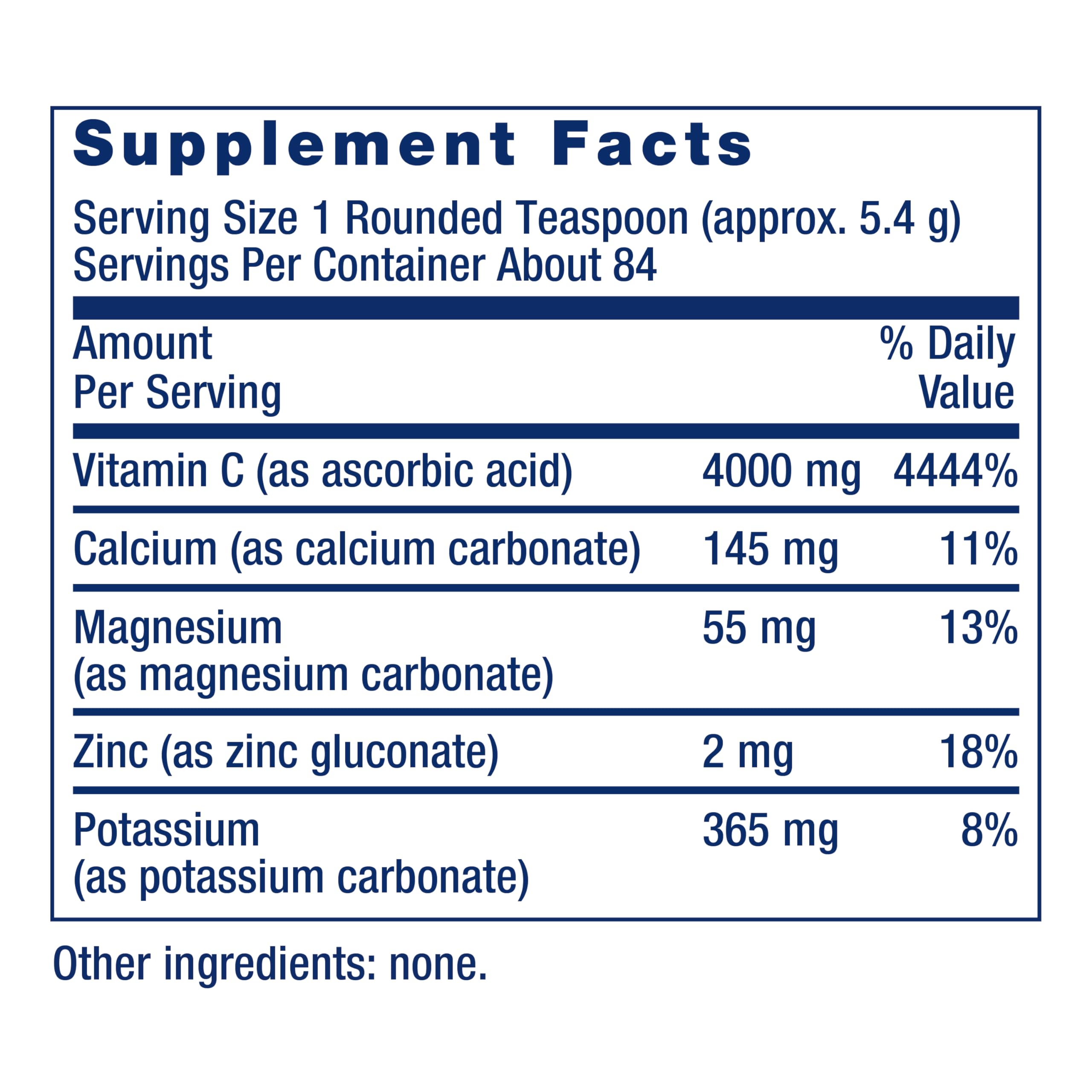 Life Extension Buffered Vitamin C Powder - Gentle on Stomachs, 454 g (84 Servings)