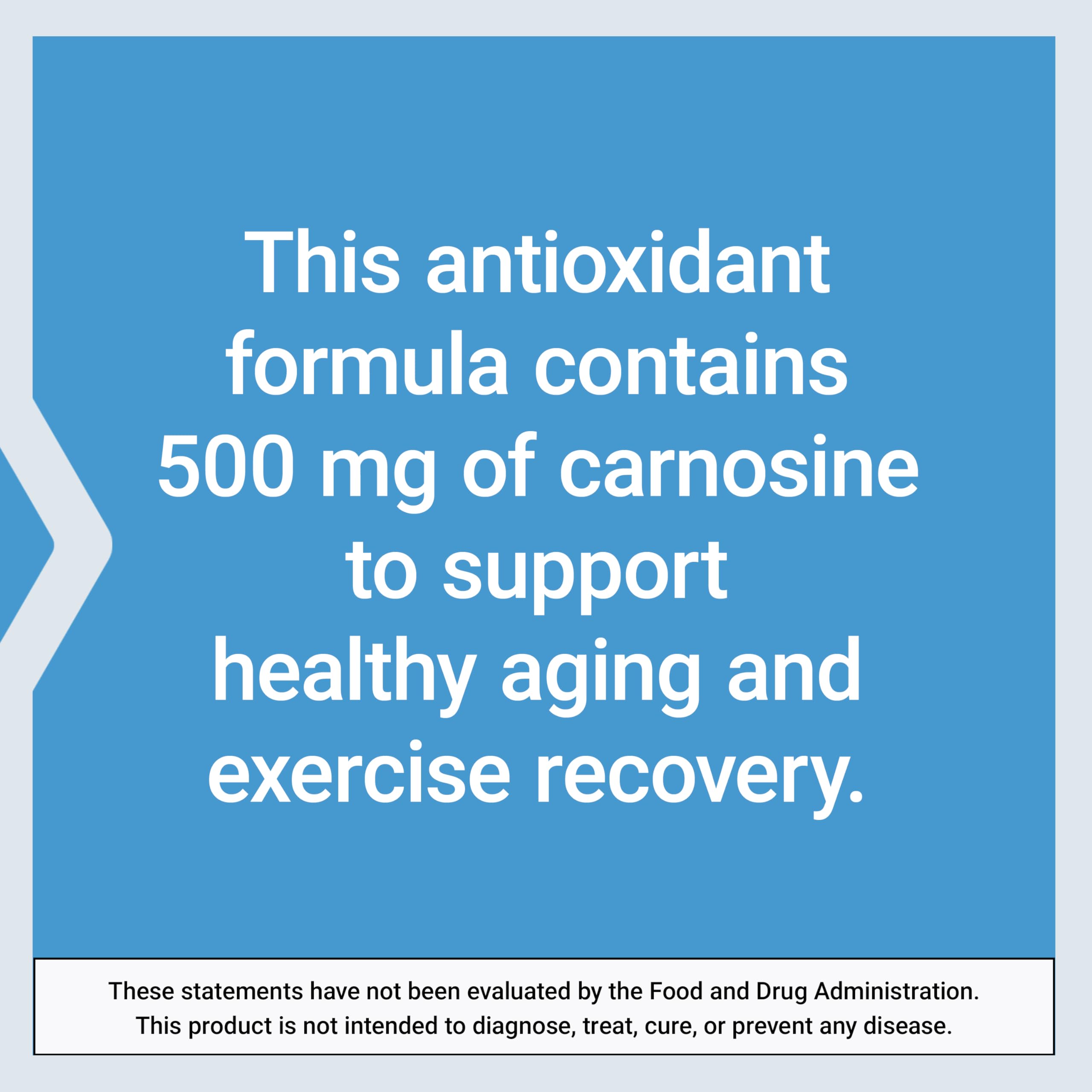 Life Extension Carnosine – Healthy Aging, Exercise Recovery | 60 Vegetarian Capsules