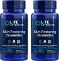 Life Extension Skin Restoring Ceramides – 2 x 50 Liquid Veg Caps | Non-GMO, Vegetarian