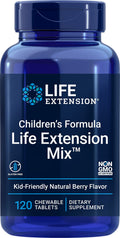 Life Extension Children's Formula Mix™ | Multivitamin for Kids – 18 Vitamins & Minerals | Berry Flavored, Gluten Free & Non-GMO | 120 Chewable Tablets
