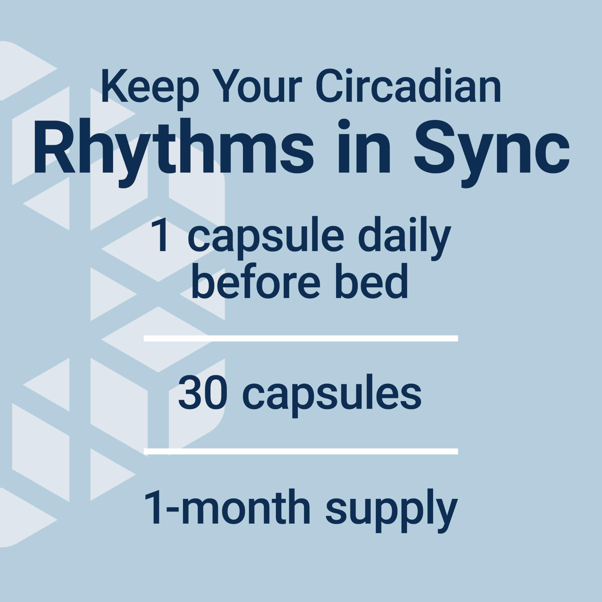 Life Extension Circadian Sleep – Melatonin 1.5 mg with Nobiletin for Sleep Support | Gluten Free, Non-GMO, Vegetarian | 30 Capsules