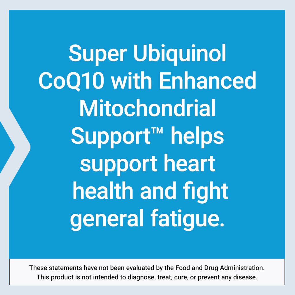 Life Extension Super Ubiquinol CoQ10 with Enhanced Mitochondrial Support – 50 mg, Non-GMO, Gluten-Free, 100 Softgels