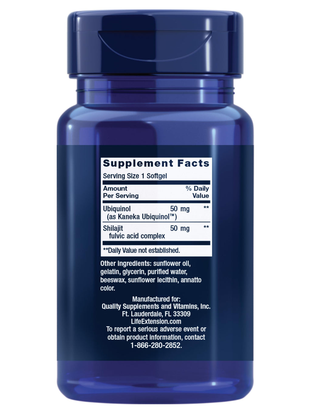 Life Extension Super Ubiquinol CoQ10 with Enhanced Mitochondrial Support – 50 mg, Non-GMO, Gluten-Free, 100 Softgels