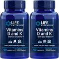 Life Extension D & K with Sea-Iodine, 90 Capsules (Pack of 2)