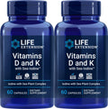 Life Extension Vitamin D & K with Sea-Iodine - 60 Capsules (2-Pack)