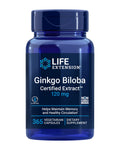 Life Extension Ginkgo Biloba Certified Extract 120 mg – Memory & Cognition Support, Gluten-Free, Non-GMO, 365 Capsules