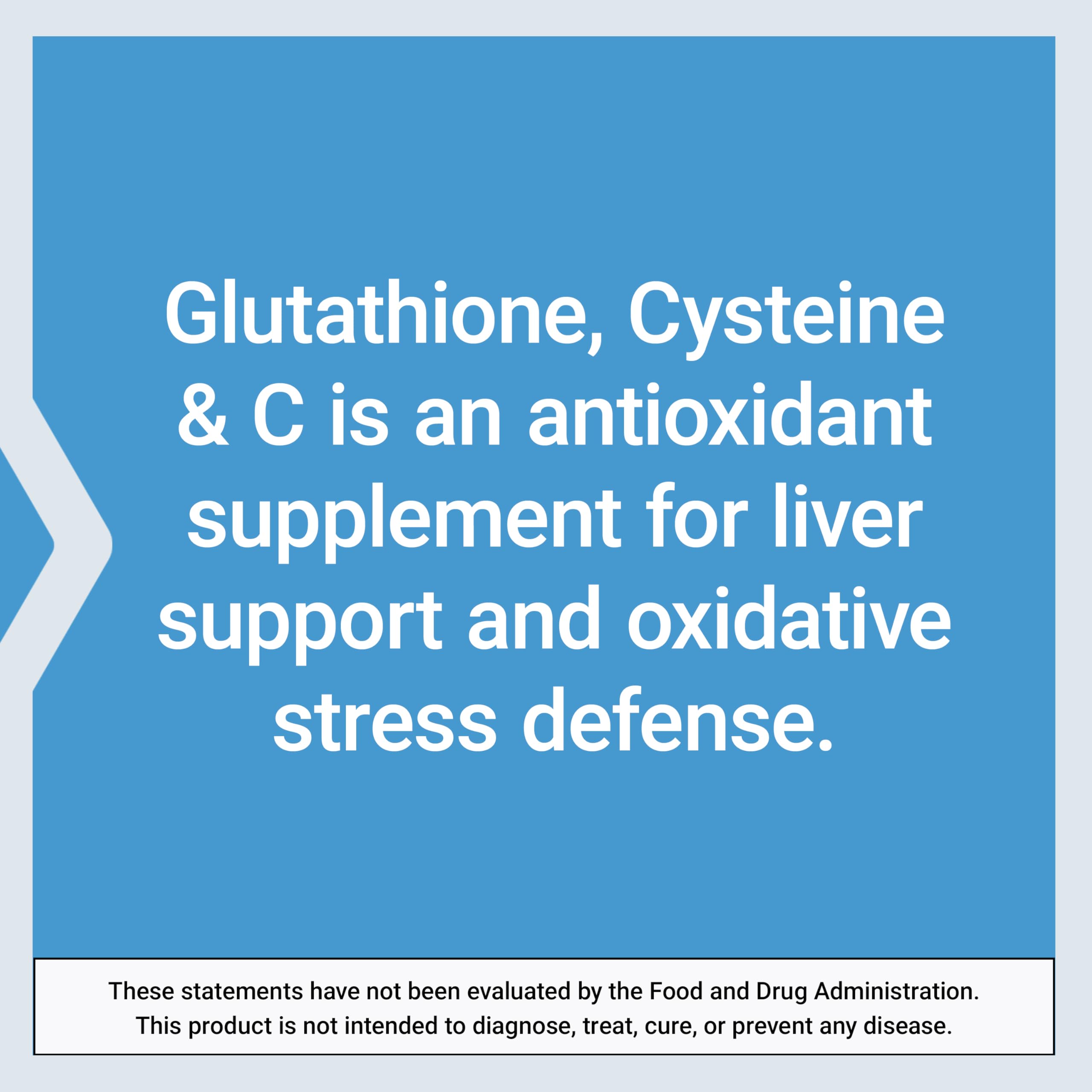 Life Extension Glutathione, Cysteine & C, 500 mg Vitamin C - Liver Health