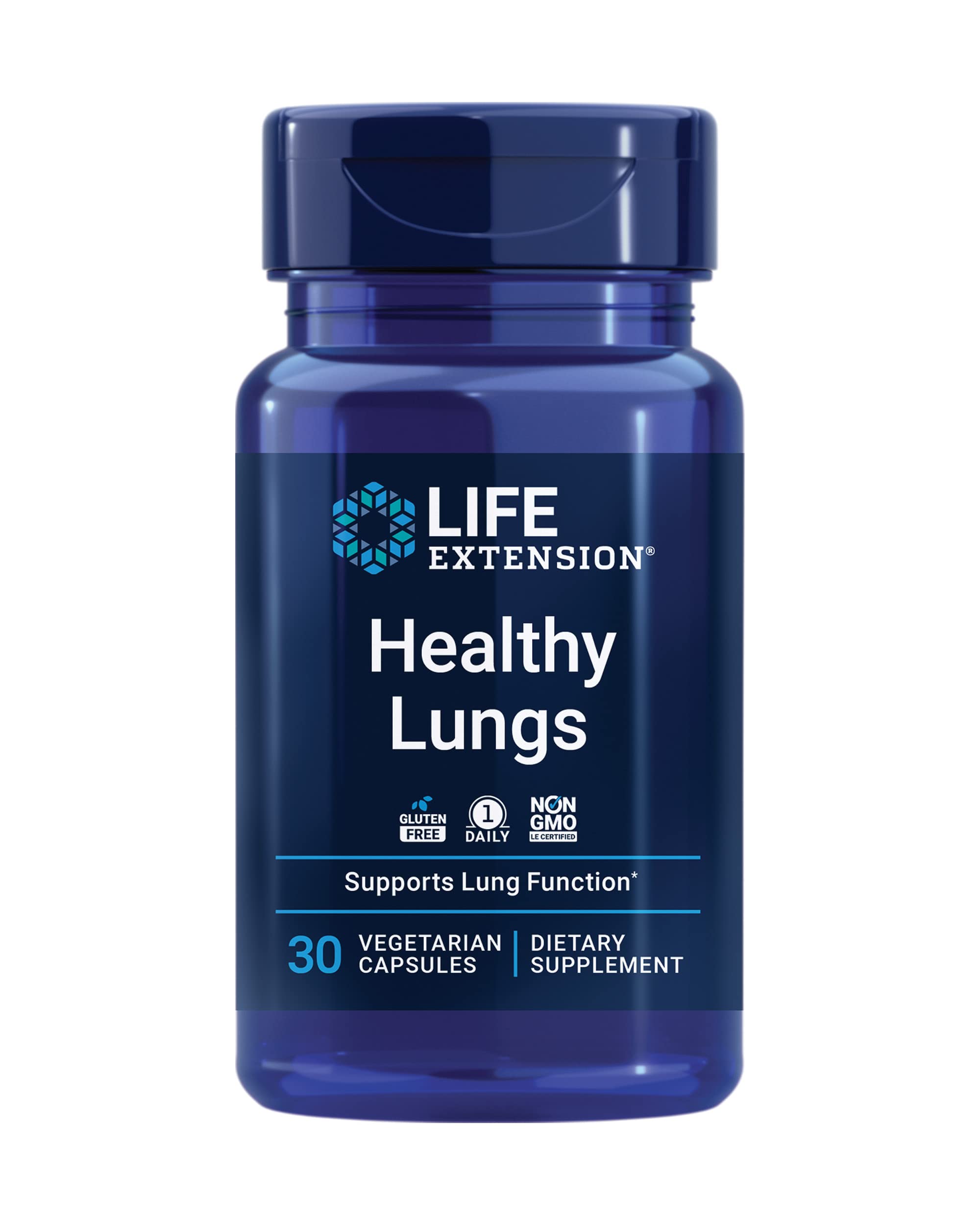 Life Extension Healthy Lungs – Lung Support with Boswellia, Bael & Saffron