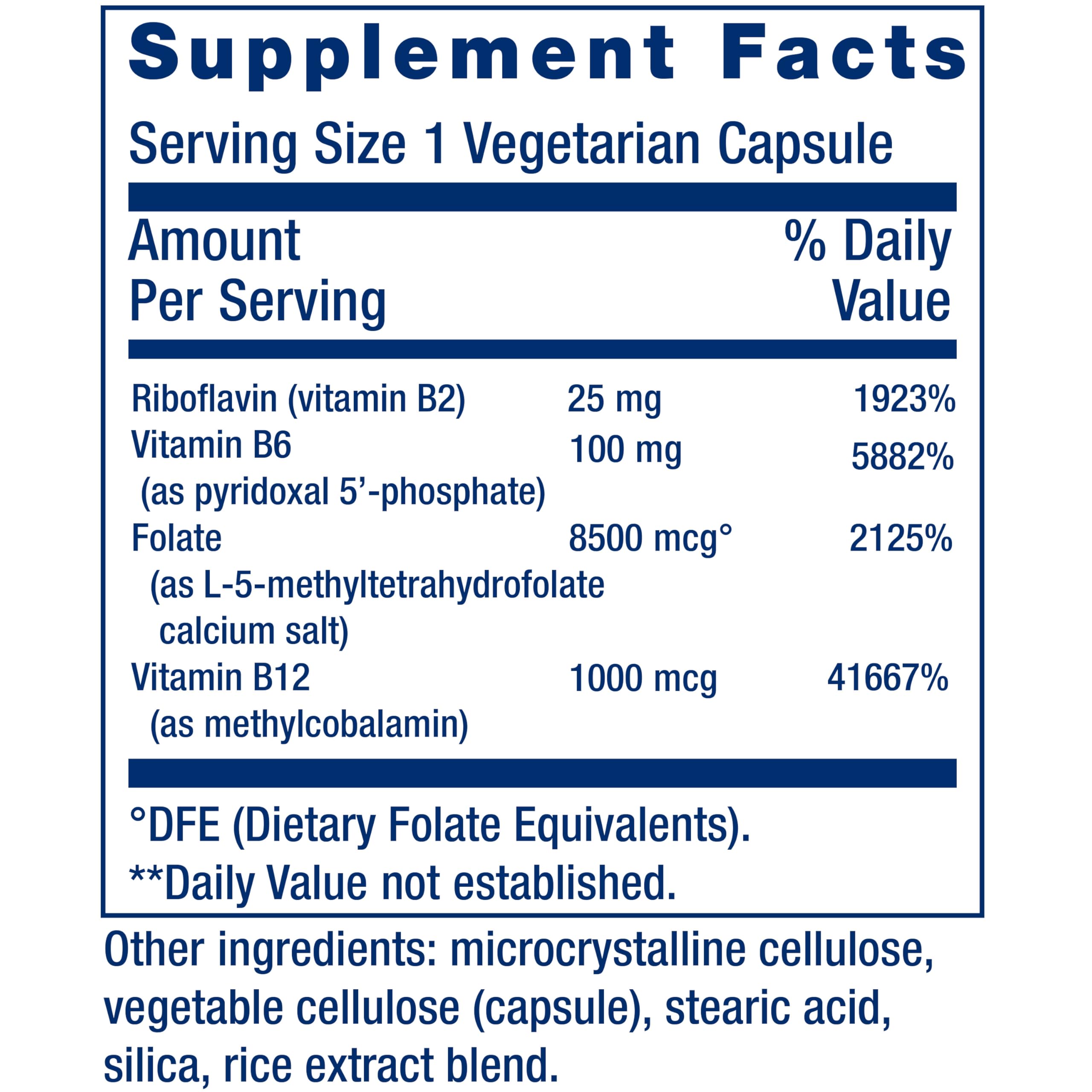 Life Extension Homocysteine Resist Vegetarian Capsules - Heart & Brain Health Support | 60 Count