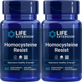 Life Extension Homocysteine Resist – 60 Vegetarian Capsules (Pack of 2) | Once-Daily B Vitamins + Folate, Gluten-Free