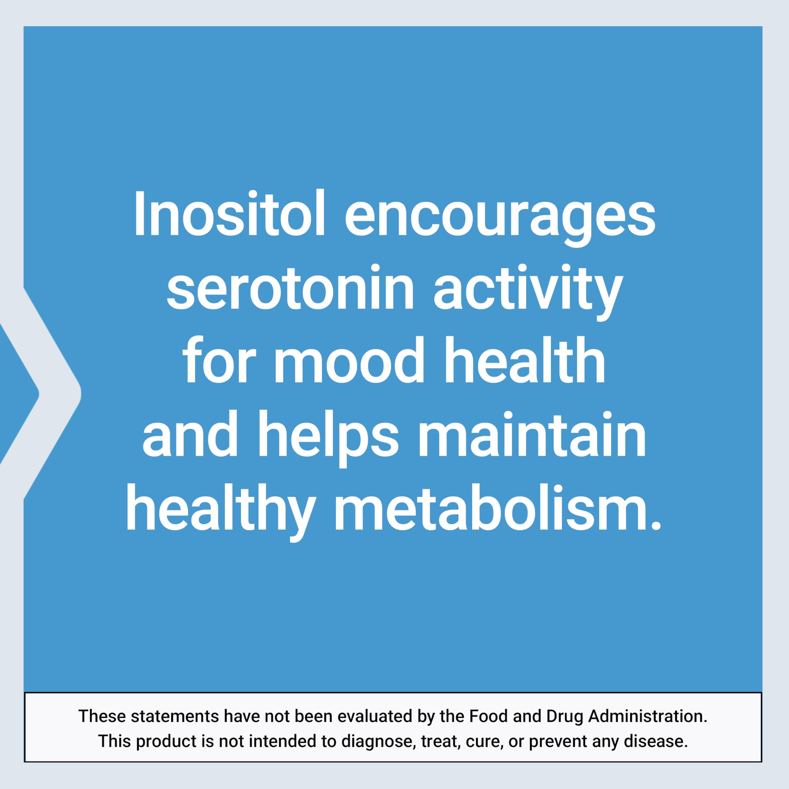 Life Extension Inositol Caps – 1000 mg Myo-Inositol for Mood, Metabolism & Hormone Balance – Gluten-Free, Non-GMO, Vegetarian – 360 Capsules