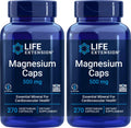 Life Extension Magnesium Caps 500mg – 270 Capsules (Pack of 2) | Vegan, Non-GMO