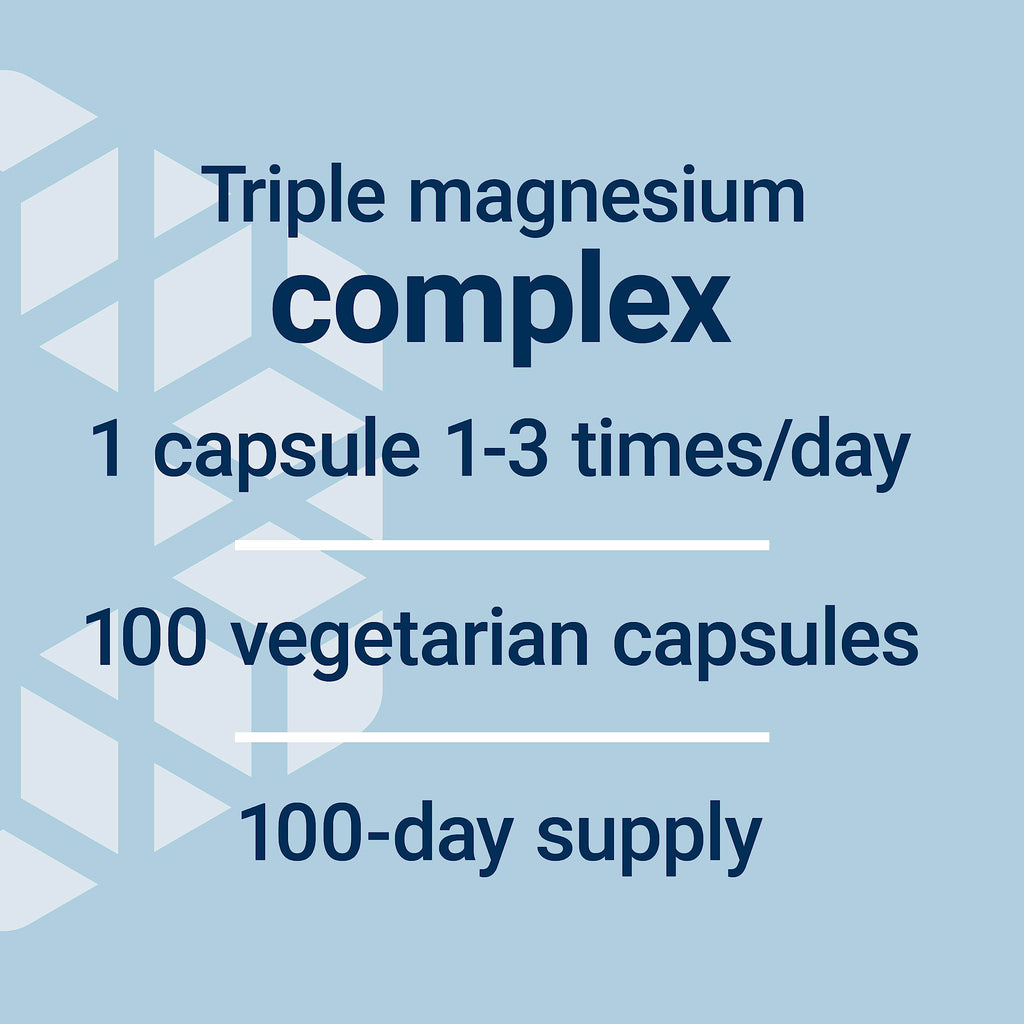 Life Extension Magnesium Caps 500 mg – Mg Oxide/Citrate/Succinate – 2x100 Veg Caps
