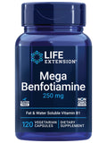 Life Extension Mega Benfotiamine 250 mg | Fat-Soluble Vitamin B1, 120 Capsules