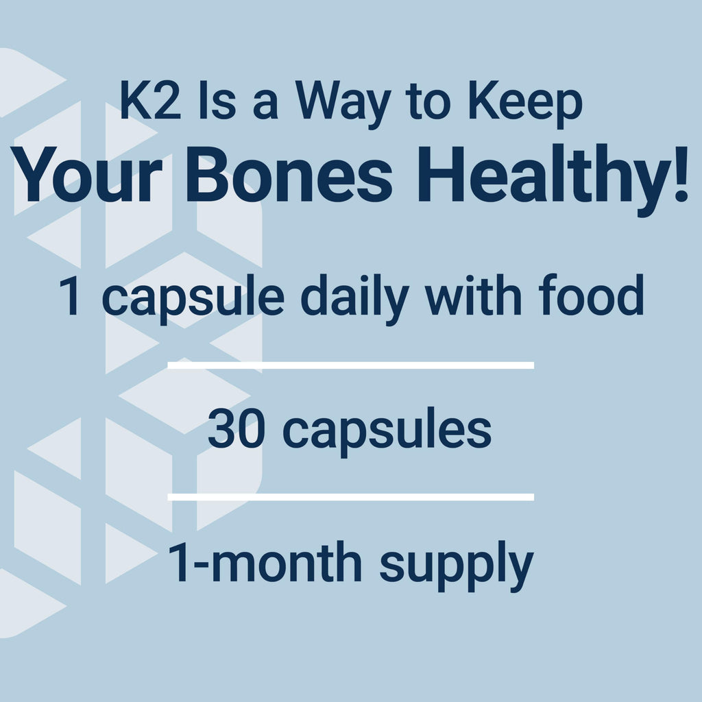 Life Extension Mega Vitamin K2 – 45 mg K2 for Strong Bones, 30 Capsules