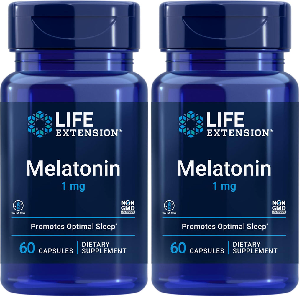 Life Extension Melatonin 1 mg | Restful Sleep & Immune Support | Gluten-Free, Non-GMO