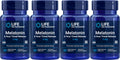 Life Extension Melatonin 6 Hour Timed Release 3 mg | 60 Vegetarian Tablets (Pack of 4) - Sleep Support