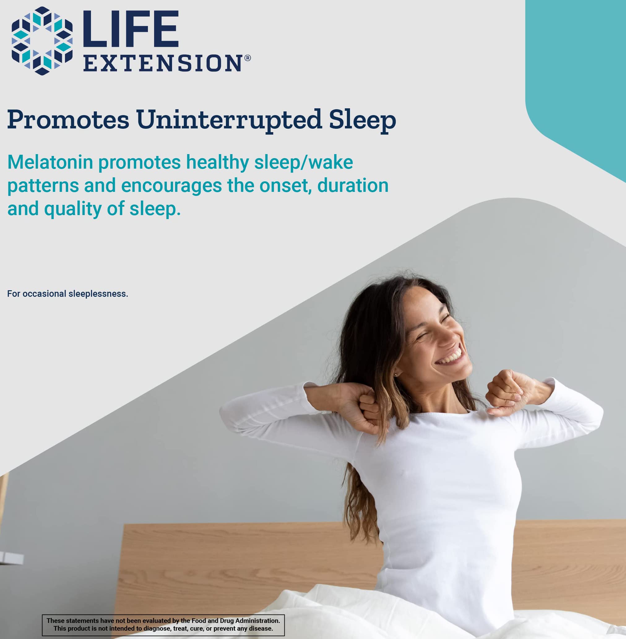 Life Extension Melatonin IR/XR 120 Capsules (Pack of 2) – Immediate & Extended Release for 7 Hours