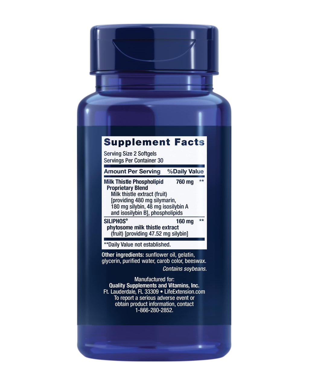 Life Extension Advanced Milk Thistle – Liver Health Support, 60 Softgels | Gluten-Free, Non-GMO