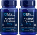 Life Extension N-Acetyl-L-Cysteine (NAC) 600mg – 300 Capsules (Pack of 2) | Immune & Liver Support