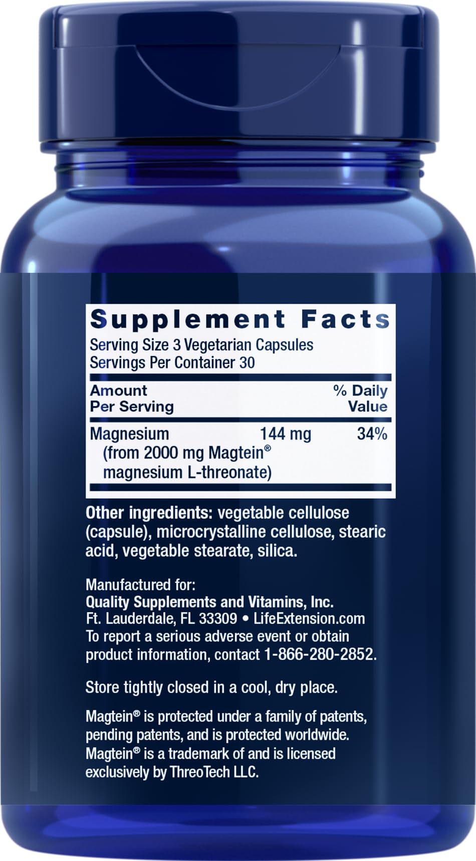 Life Extension Neuro-mag Magnesium L-threonate, 90 Count (2 Pack) – Brain Support & Focus