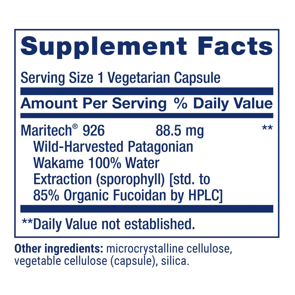 Life Extension Optimized Fucoidan with Maritech® 926 – Immune Support, 60 Vegetarian Capsules