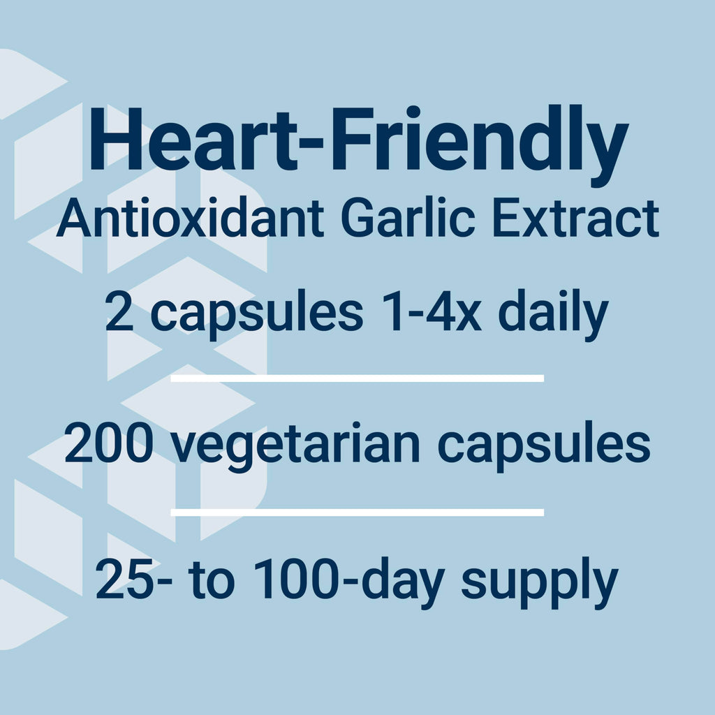 Life Extension Optimized Garlic - Heart Health, Immune Support, 200 Capsules