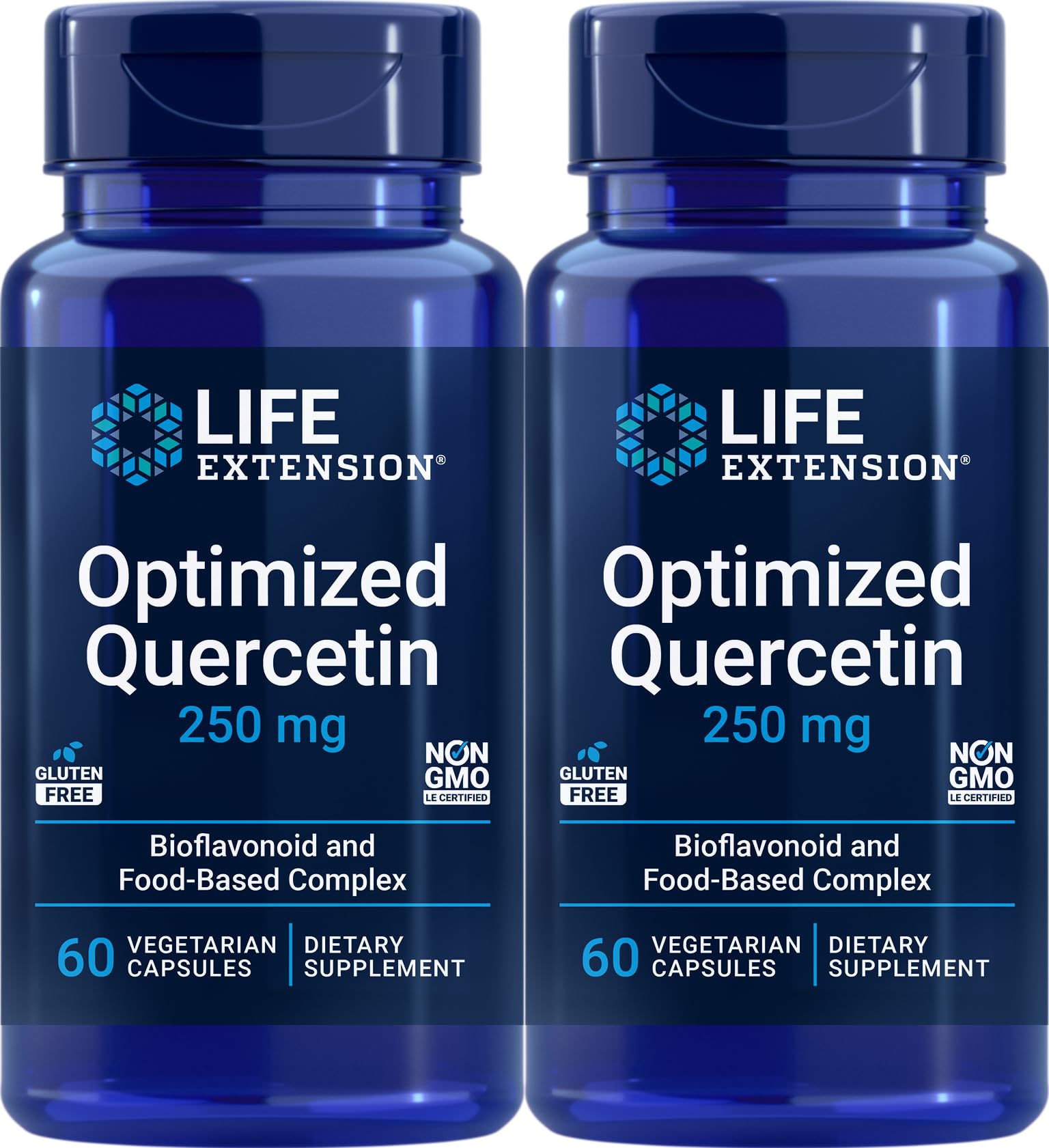 Life Extension Optimized Quercetin 60 Veg Caps (Pack of 2) – Cardiovascular & Antioxidant Support