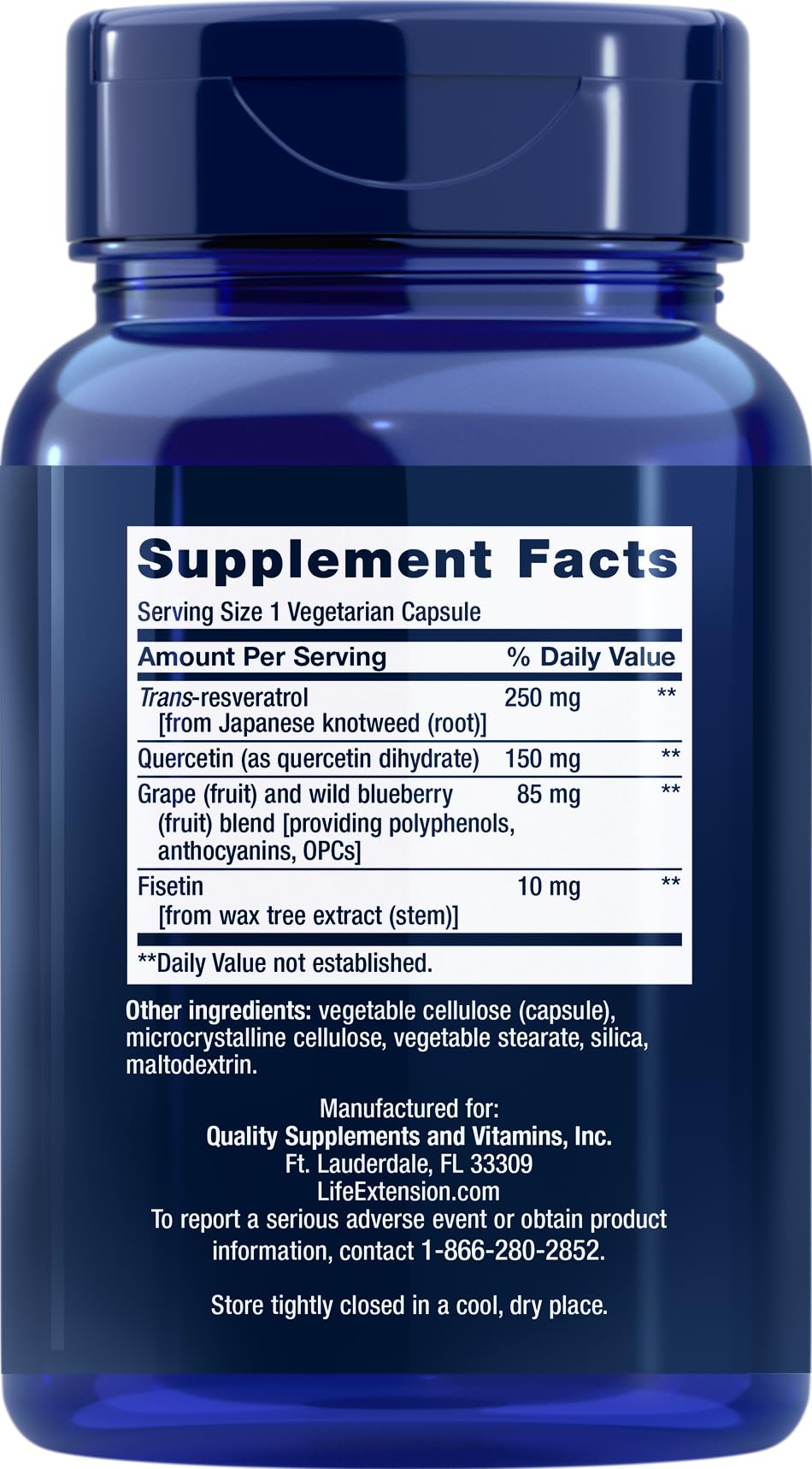 Life Extension Optimized Resveratrol – 90 Veg Caps (Pack of 2)