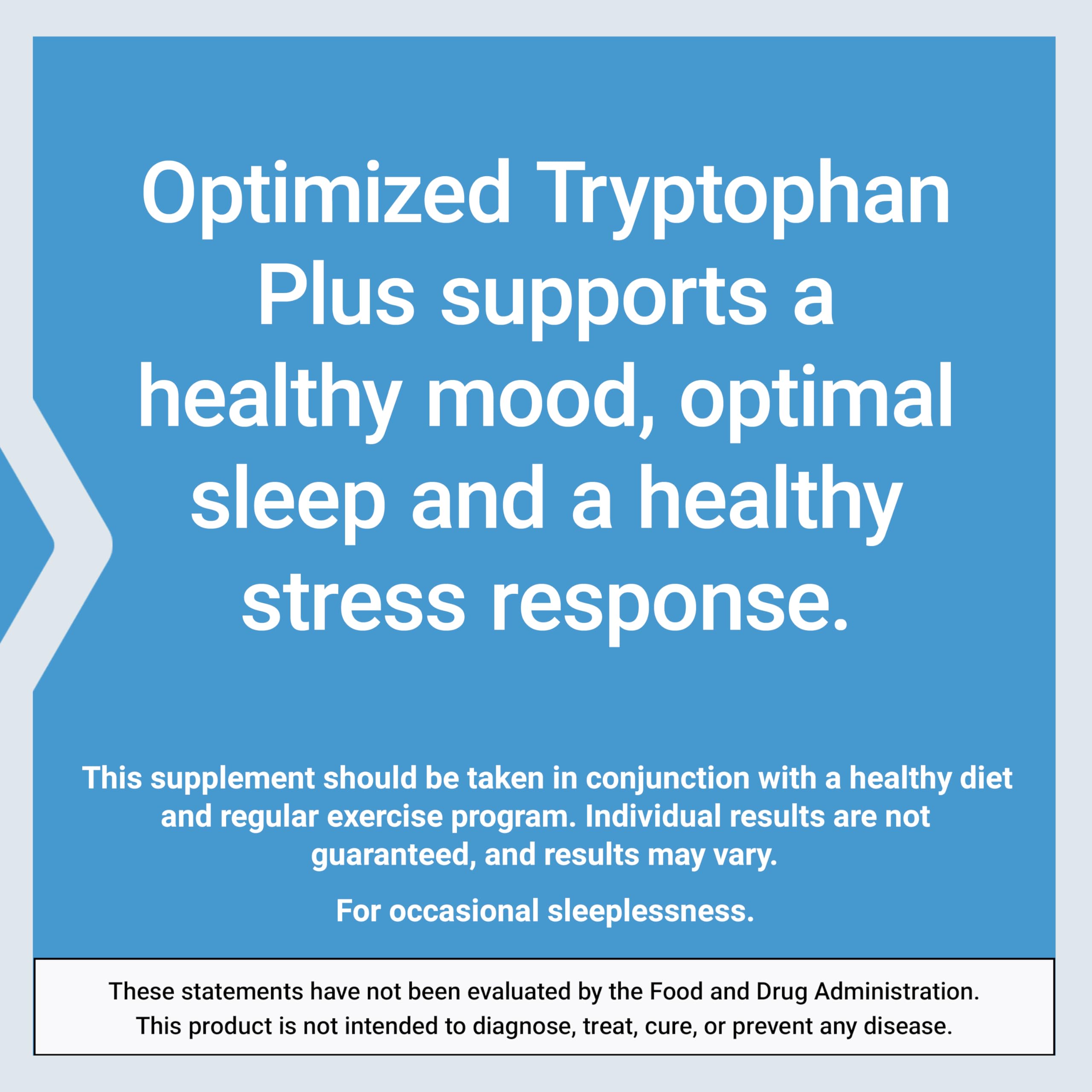 Life Extension Optimized Tryptophan Plus 1000mg | L-Tryptophan Supplement for Sleep & Mood – 90 Capsules