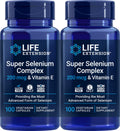 Life Extension Super Selenium Complex 200 mcg & Vitamin E | 100 Veg Caps (Pack of 2)