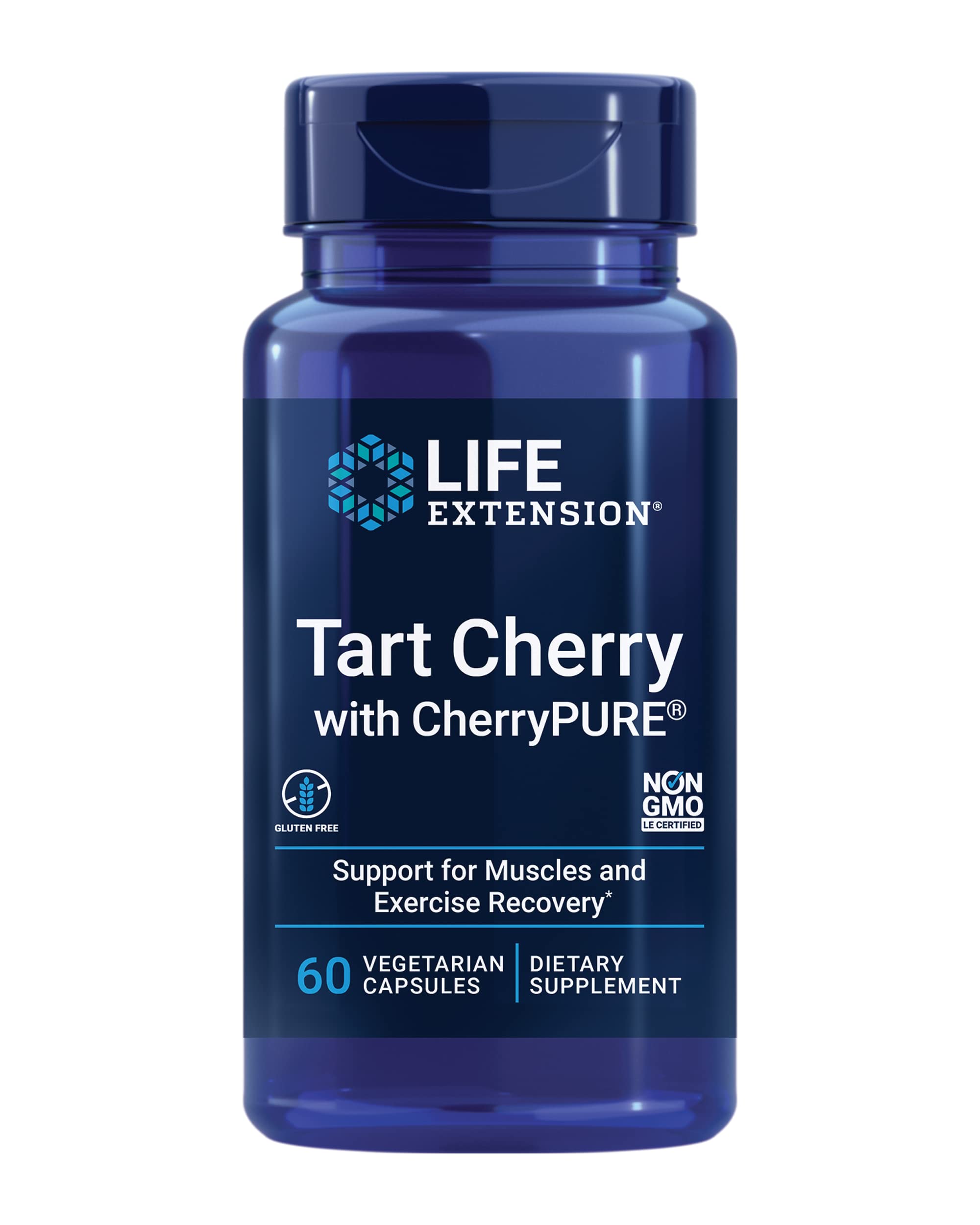Life Extension Tart Cherry with CherryPURE® – 480 mg Anthocyanins, 60 Veg Capsules