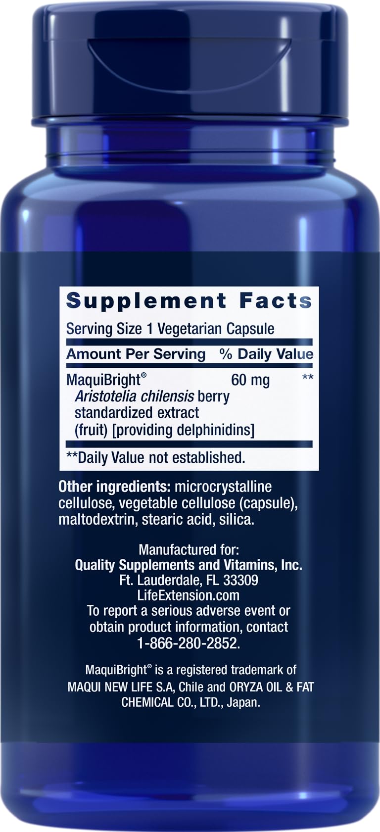 Life Extension Tear Support with MaquiBright 60 mg – 30 Vegetarian Capsules (Pack of 2)